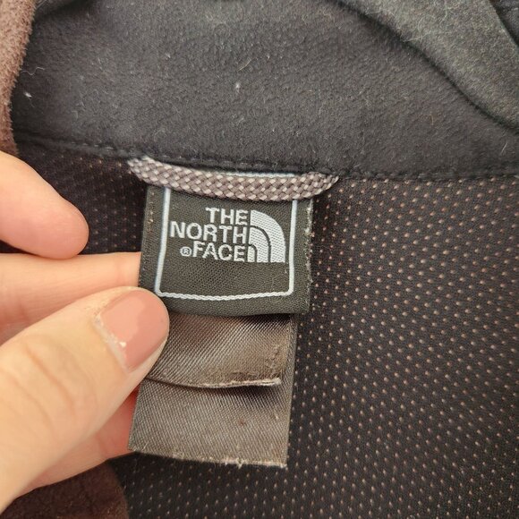 The North Face TNF Windwall Full Zip Fleece Jacket Chocolate Brown Hiking S - Picture 6 of 8